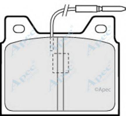 APEC BRAKING PAD560 Комплект гальмівних колодок, дискове гальмо