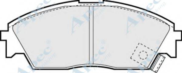 APEC BRAKING PAD584 Комплект гальмівних колодок, дискове гальмо