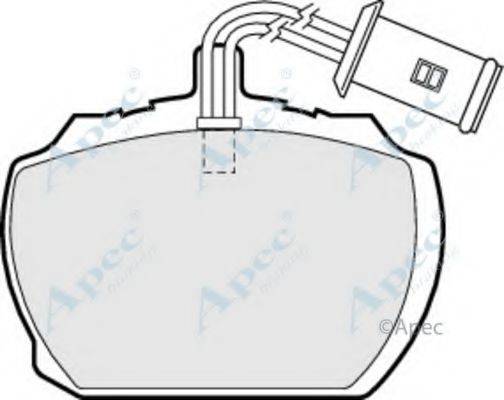 APEC BRAKING PAD72 Комплект гальмівних колодок, дискове гальмо