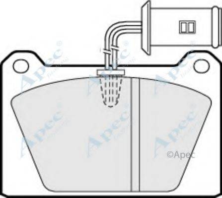 APEC BRAKING PAD78 Комплект гальмівних колодок, дискове гальмо