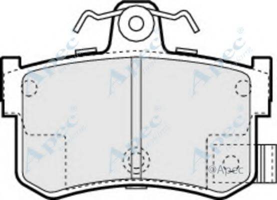 APEC BRAKING PAD834 Комплект гальмівних колодок, дискове гальмо