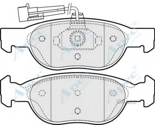 APEC BRAKING PAD949 Комплект гальмівних колодок, дискове гальмо