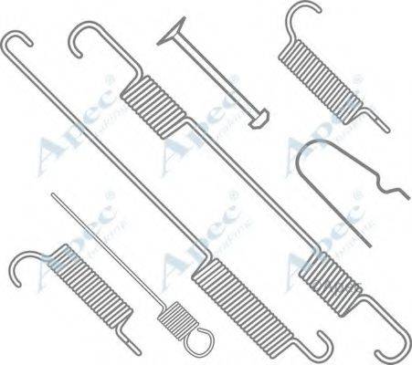 APEC BRAKING KIT750 Комплектуючі, гальмівна колодка