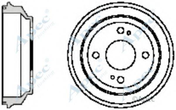 APEC BRAKING DRM9129 Гальмівний барабан