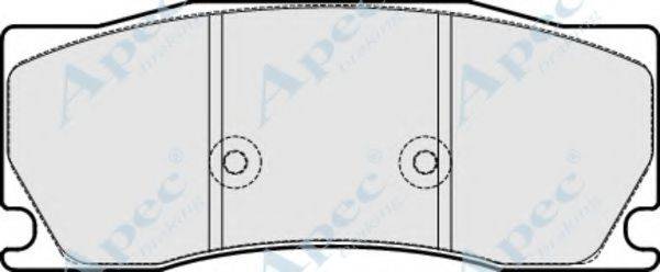 APEC BRAKING PAD1724 Комплект гальмівних колодок, дискове гальмо