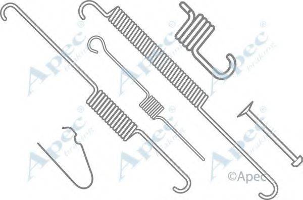 APEC BRAKING KIT766 Комплектуючі, гальмівна колодка