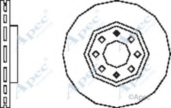 APEC BRAKING DSK2509 гальмівний диск