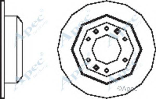 APEC BRAKING DSK2564 гальмівний диск