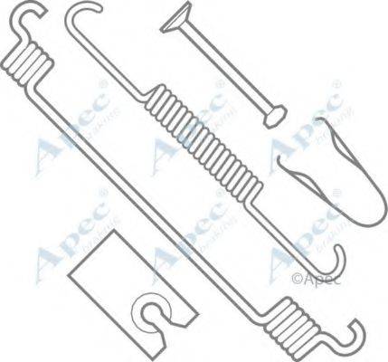 APEC BRAKING KIT804 Комплектуючі, гальмівна колодка