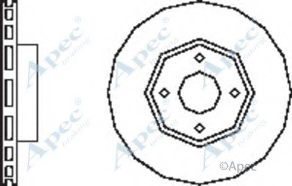 APEC BRAKING DSK2492 гальмівний диск