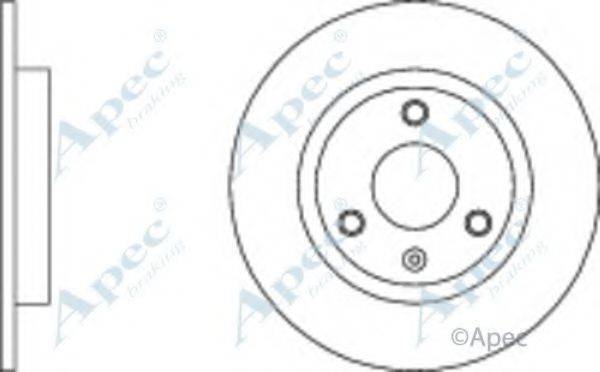 APEC BRAKING DSK101 гальмівний диск