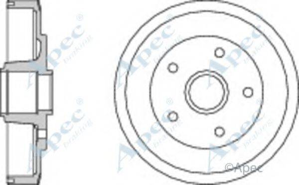 APEC BRAKING DRM9134 Гальмівний барабан