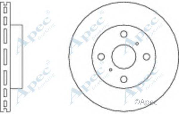 APEC BRAKING DSK144 гальмівний диск