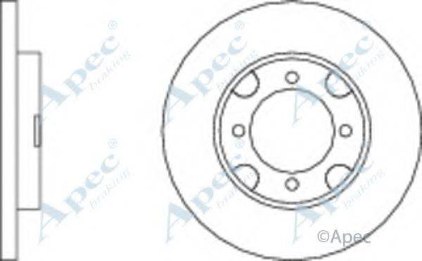 APEC BRAKING DSK168 гальмівний диск