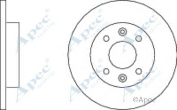 APEC BRAKING DSK179 гальмівний диск