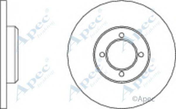 APEC BRAKING DSK207 гальмівний диск