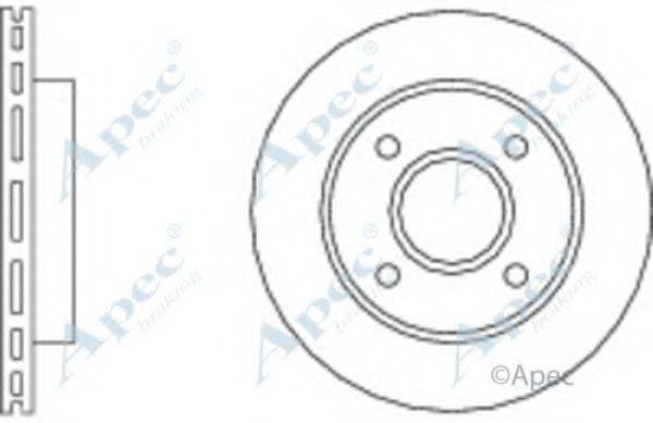 APEC BRAKING DSK208 гальмівний диск