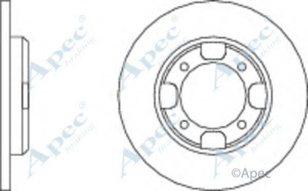 APEC BRAKING DSK216 гальмівний диск