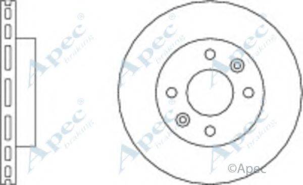 APEC BRAKING DSK265 гальмівний диск