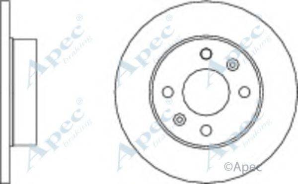 APEC BRAKING DSK281 гальмівний диск