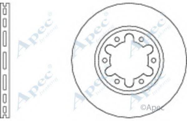 APEC BRAKING DSK529 гальмівний диск