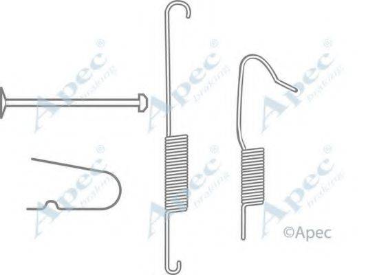 APEC BRAKING KIT2036 Комплектуючі, гальмівна колодка