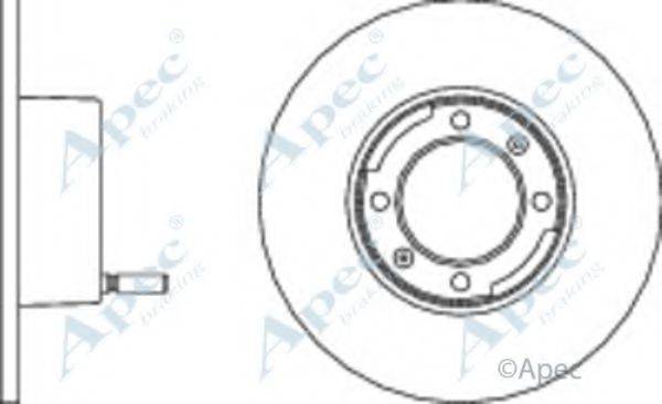 APEC BRAKING DSK713 гальмівний диск