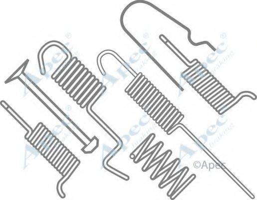 APEC BRAKING KIT628 Комплектуючі, гальмівна колодка