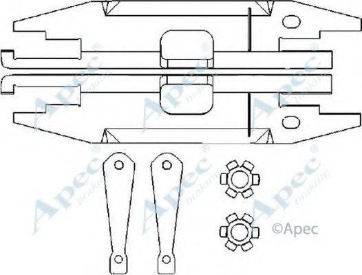 APEC BRAKING ADB3019 Система тяг та важелів, гальмівна система