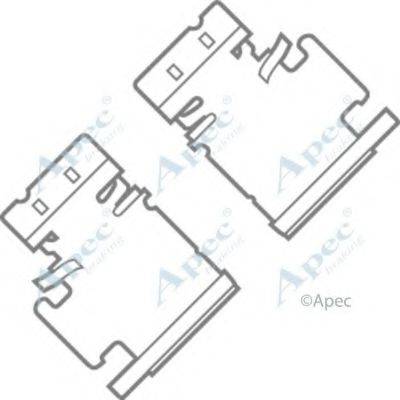 APEC BRAKING KIT1003 Комплектуючі, гальмівні колодки