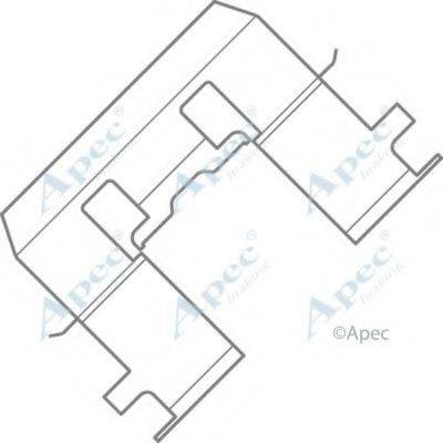 APEC BRAKING KIT1005 Комплектуючі, гальмівні колодки