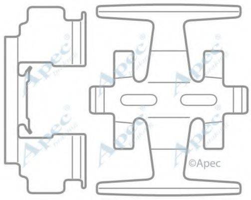 APEC BRAKING KIT1017 Комплектуючі, гальмівні колодки