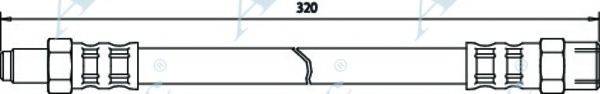 APEC BRAKING HOS3047 Гальмівний шланг