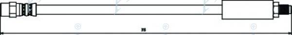 APEC BRAKING HOS3136 Гальмівний шланг