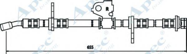 APEC BRAKING HOS3438 Гальмівний шланг