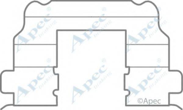APEC BRAKING KIT1085 Комплектуючі, гальмівні колодки