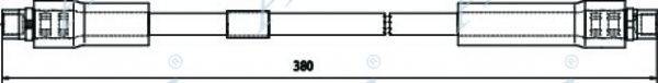 APEC BRAKING HOS3763 Гальмівний шланг