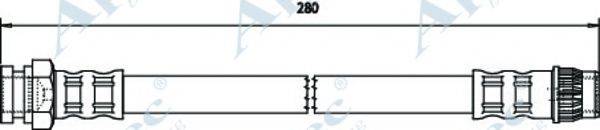 APEC BRAKING HOS3790 Гальмівний шланг