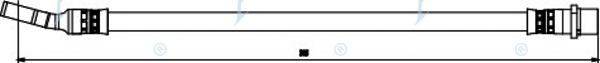APEC BRAKING HOS3870 Гальмівний шланг