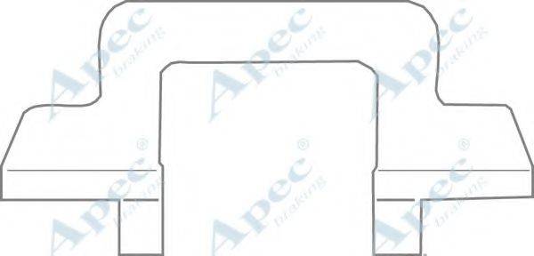 APEC BRAKING KIT1109 Комплектуючі, гальмівні колодки