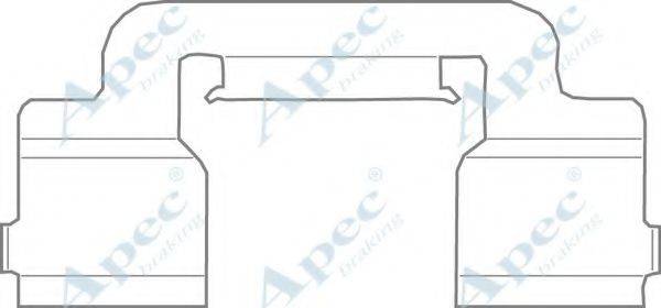 APEC BRAKING KIT1110 Комплектуючі, гальмівні колодки