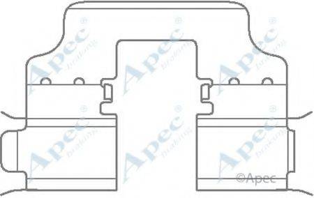 APEC BRAKING KIT1132 Комплектуючі, гальмівні колодки