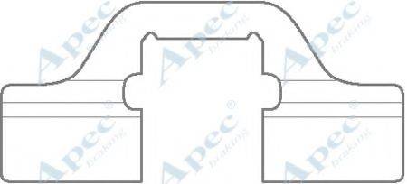 APEC BRAKING KIT1134 Комплектуючі, гальмівні колодки