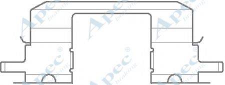 APEC BRAKING KIT1139 Комплектуючі, гальмівні колодки