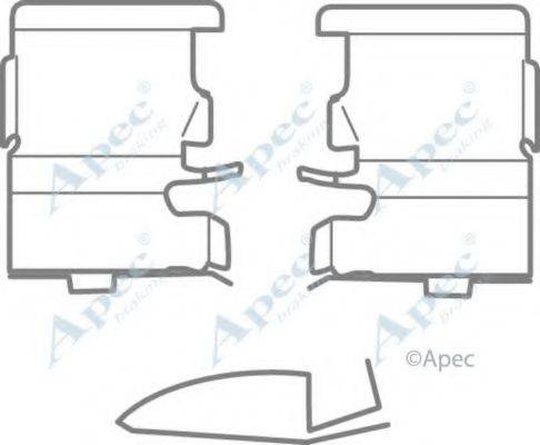 APEC BRAKING KIT1155 Комплектуючі, гальмівні колодки