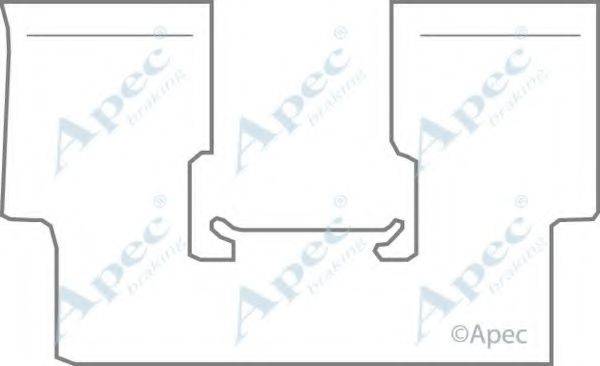 APEC BRAKING KIT1168 Комплектуючі, гальмівні колодки