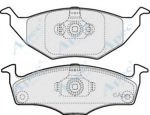 APEC BRAKING PAD1379 Комплект гальмівних колодок, дискове гальмо