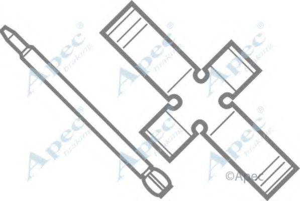 APEC BRAKING KIT243 Комплектуючі, гальмівні колодки