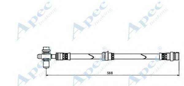 APEC BRAKING HOS3895 Гальмівний шланг