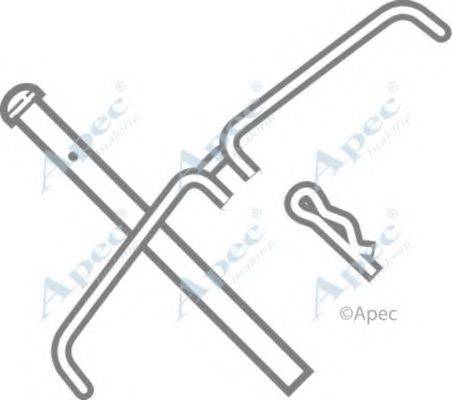 APEC BRAKING KIT251 Комплектуючі, гальмівні колодки